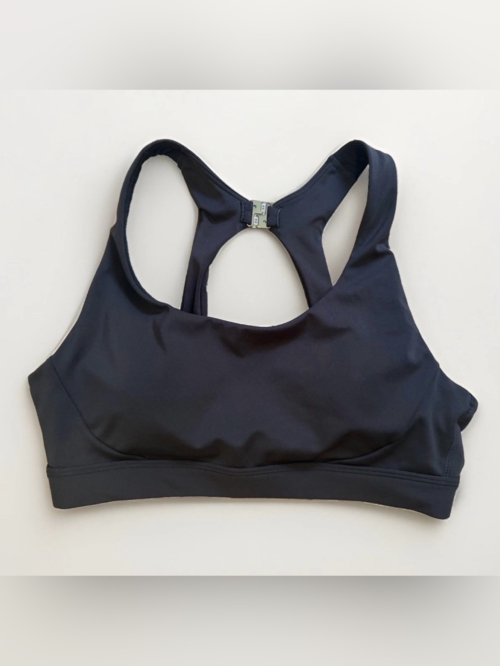 Athleta Ultimate Ease Sports Bra A-C Black Size Small Back Closure Med Impact